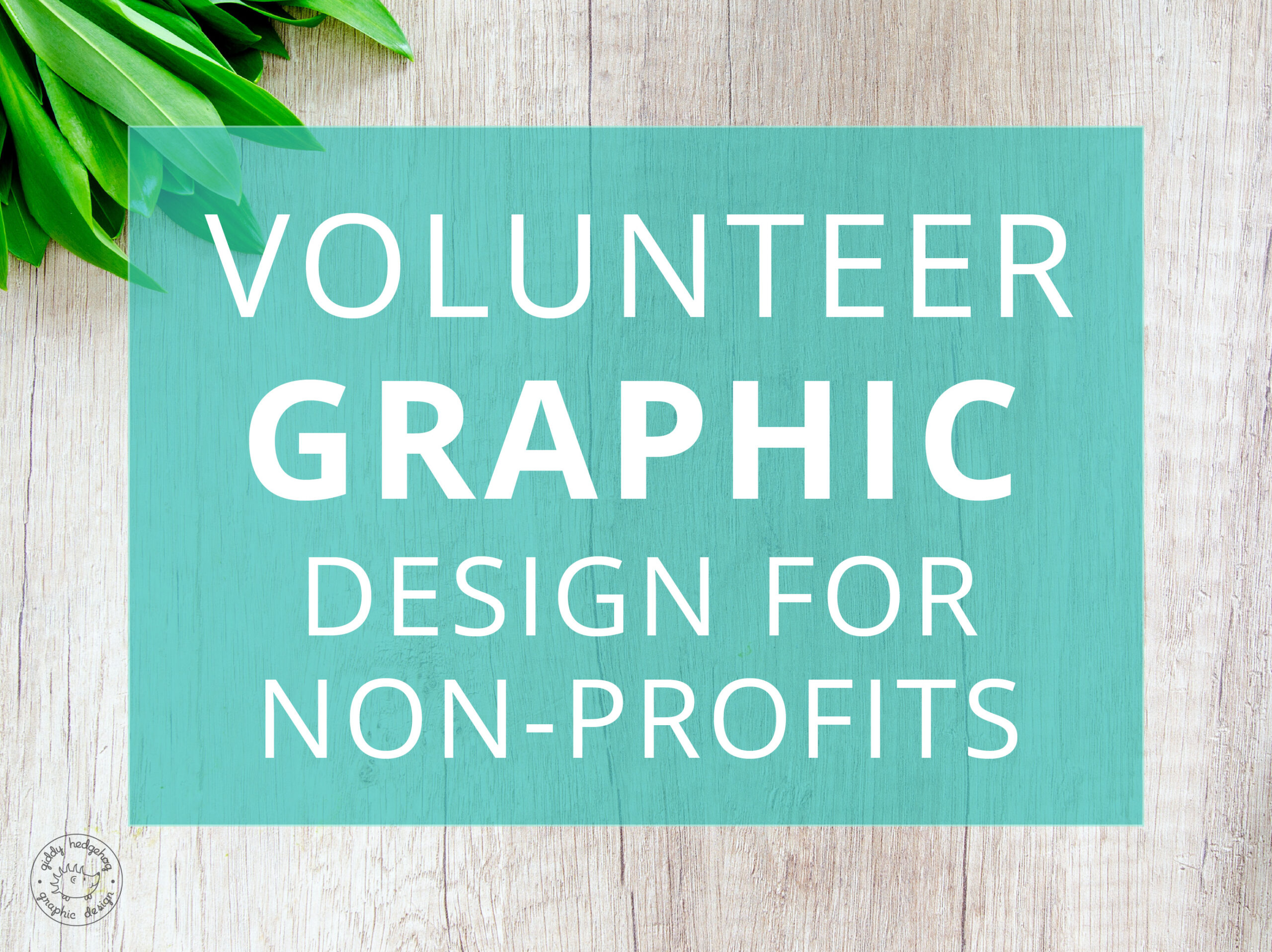 Volunteer graphic design for non-profits